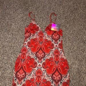 Red bandana dress